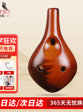 相思鸟陶笛6孔初学者入门中音c调六AC儿童小学生专用专业陶埙乐器