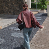 【新款】安克拉红短款皮衣2C293-Q787-P150-K218，女装短外套，2C293