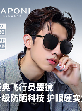 CAPONI偏光太阳镜男开车2026新款