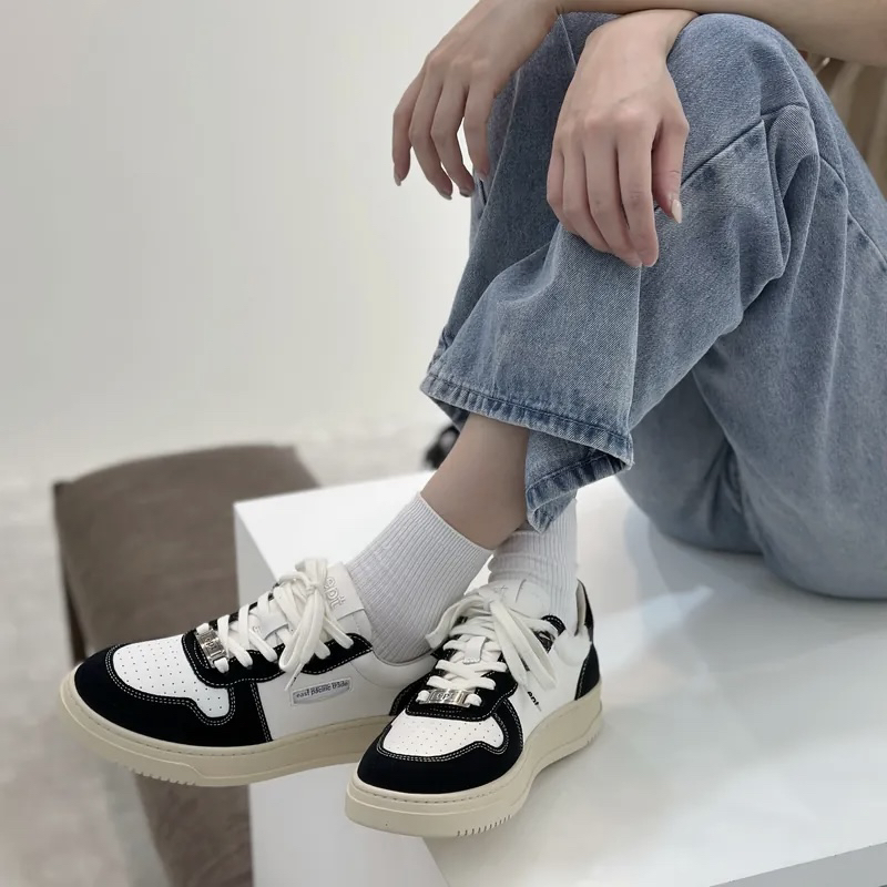 韩单ept明星同款小白鞋黑白板鞋运动鞋低帮增高ins超火男女情侣鞋