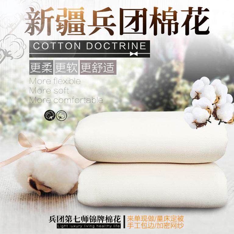 2025新棉 新疆纯天然棉花棉絮春秋被芯褥单双人冬被褥子8斤定制