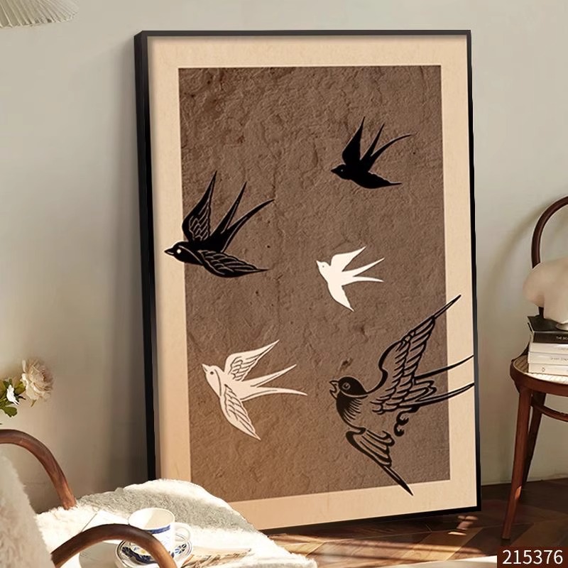 2025新款桌面摆画高级感中古挂画