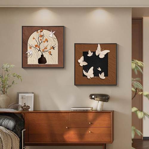 法式中古高级玄关柿柿如意沙发画