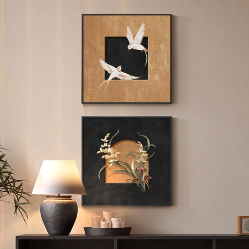 复古艺术客厅墙面装饰画法式中古