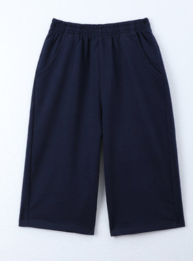 童装七分裤纯棉运动裤学生校服裤