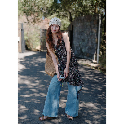 碎花吊带裙女夏季海边沙滩裙