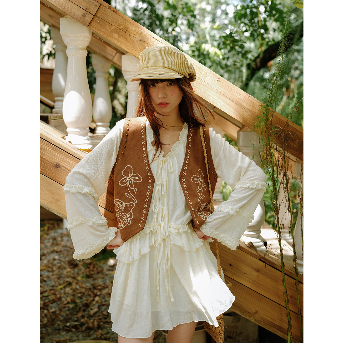 波西米亚民族风马甲外套