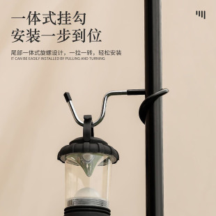 加厚不锈钢猪尾挂钩床边挂衣钩阳台防盗网免打孔防滑户外野营通用