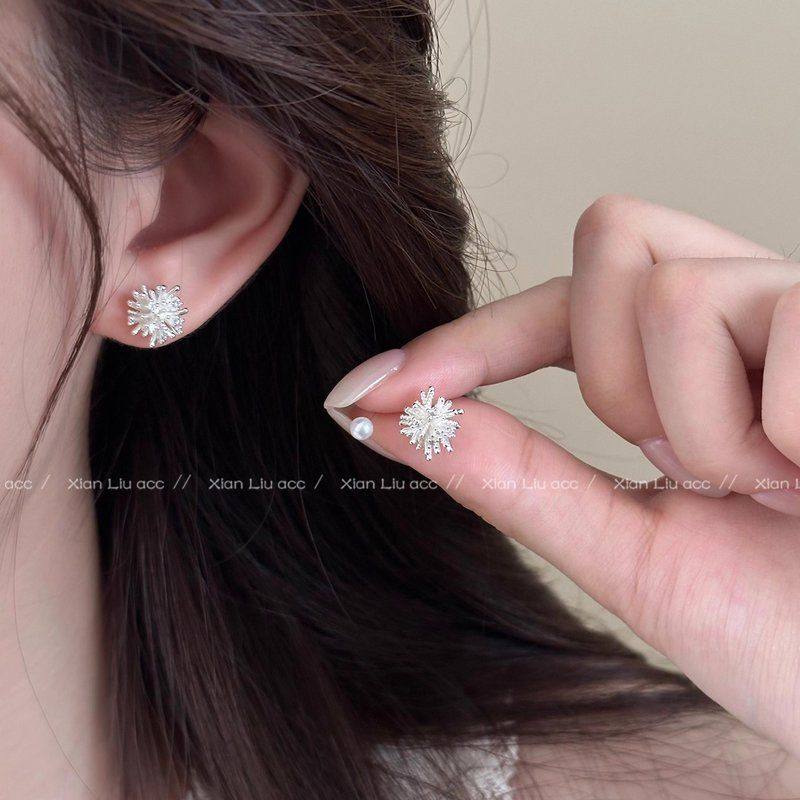 精致小烟花耳钉女轻奢小众小巧气质耳环2025新款爆款四件套耳饰,饰品/流行首饰/时尚饰品新,耳环,淘宝优惠券,粉丝福利购,淘宝优惠卷