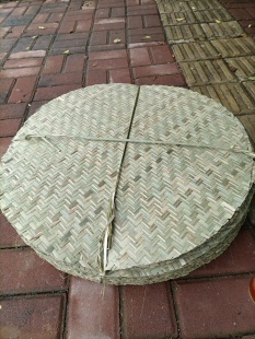 竹青竹编工艺簸箕簸箕竹编半成品簸箕底竹青竹编蒸笼盖包子笼罩