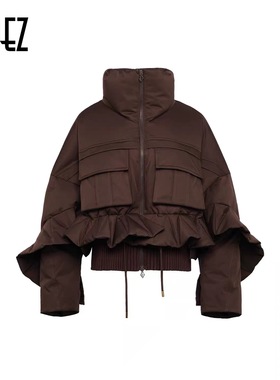 EOEZ 正品专柜 设计师品牌  口袋短款 羽绒服 鹅绒服 EZY7086
