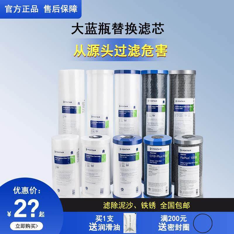滨特尔大蓝瓶滤芯大胖PP棉滤芯RFC CFB DFX DGD活性炭复合滤芯
