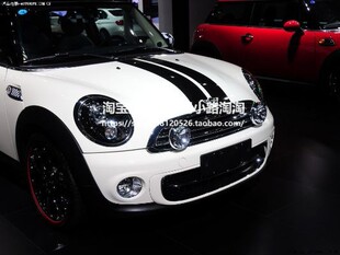 宝马迷你MINI拉花 COOPER CLUBMAN R55 R58专用引擎盖拉花车贴