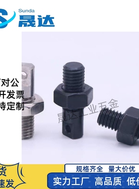 拉伸弹簧支柱带扁方半牙型FFD11/D3/4/5/6/8-L15/20/25/30/35/40