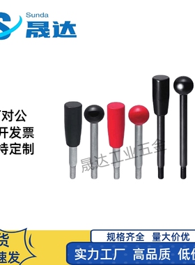 固定握柄把手LBGS6/8/10/12-63/80-100/125/160/200-R球头 黑红