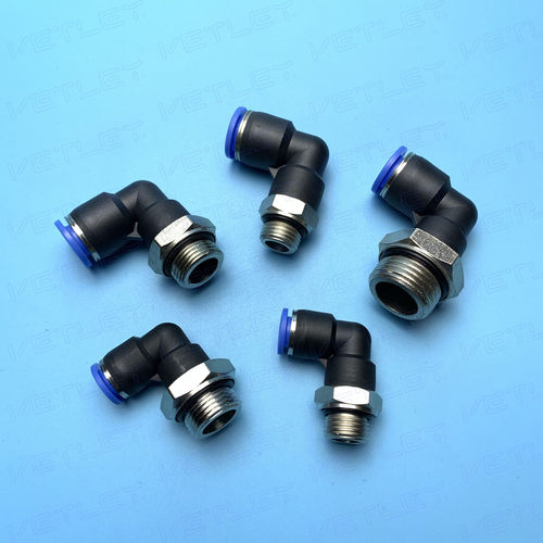 快速接头 G螺纹弯通接头 PL 4-G1 6-G2 8-G3 12-G4 带O型圈VETLEY