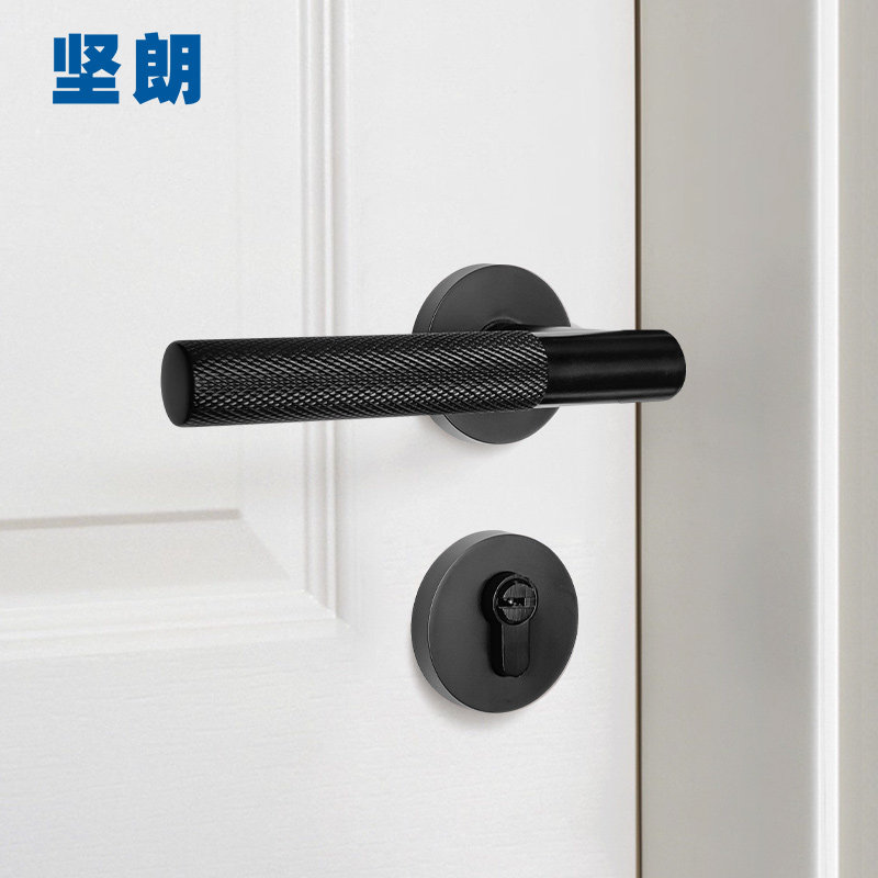坚朗锌合金分体式门锁简约通用型图片