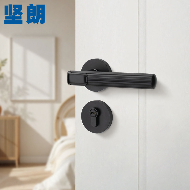 坚朗门锁新品静音锁房门锁分体锁图片