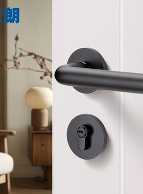 坚朗门锁静音分体锁卧室门把手房门锁家用卫生间门把手通用型D819