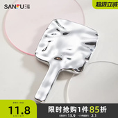 分装 10cm 辅助梳妆镜化妆镜470843 秀色物语水波纹手持镜