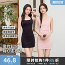 三福连衣裙2026新款 修身 显瘦吊带背心短裙小个子包臀裙子女装 夏季