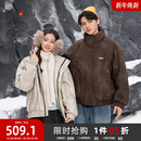 多口袋羽绒服PU立领宽松保暖外套505319 男士 三福2025冬季 新款