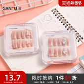 洛丽莲娜中长杏华丽手工穿戴甲美甲贴 843742