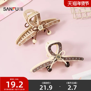 三福牧歌衣架爪夹单个 复古甜美文艺发饰头饰配饰发夹854086