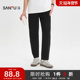 新款 小脚长裤 休闲裤 三福2026夏季 男纯色高弹力都市修身 锥形裤 裤 子