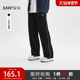 三福2025冬季 511724 宽松直筒卫裤 男士 英文撞色侧边拉条休闲裤