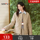 三福棉衣棉服2025冬季 菱形格宽松韩系棉袄外套女装 832570
