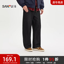 休闲直筒弯刀长裤 可拆挂饰织唛牛仔裤 512873 男士 三福2025冬季