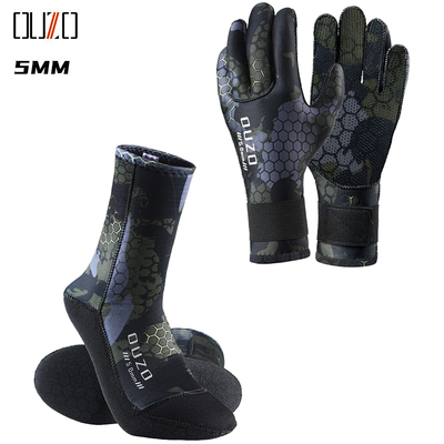 3/5mm迷彩潜水袜手套套装中国
