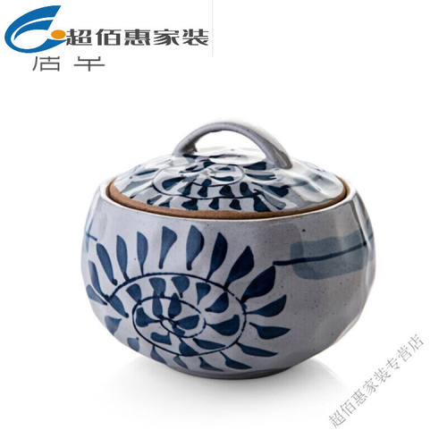 日式和风陶瓷带盖汤盅炖锅隔水蒸蛋盅汤锅煲汤内胆炖罐燕窝小炖盅