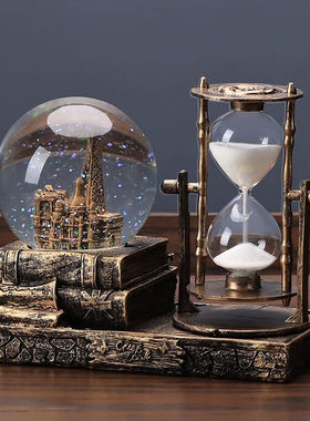 茵礼沙漏水晶球音乐盒八音盒圣诞节礼物生日礼物送女生女友男生男