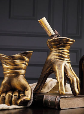 集思美复古手势造型红酒架摆件创意花瓶客厅吧台服装店橱窗装饰工