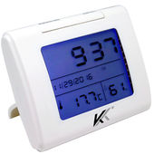 开泰电子温湿度计家用室内闹钟湿度计办公夜光电子室外高精度温度