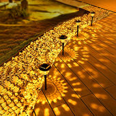 倍绿太阳能灯户外庭院灯led光影草坪灯景观灯室外装 饰灯花园氛围