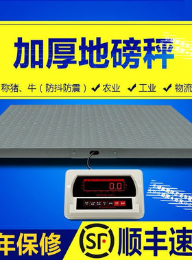 电子地磅秤1-3吨地磅工厂称猪牛地磅称工业物流小型电子地磅秤5吨
