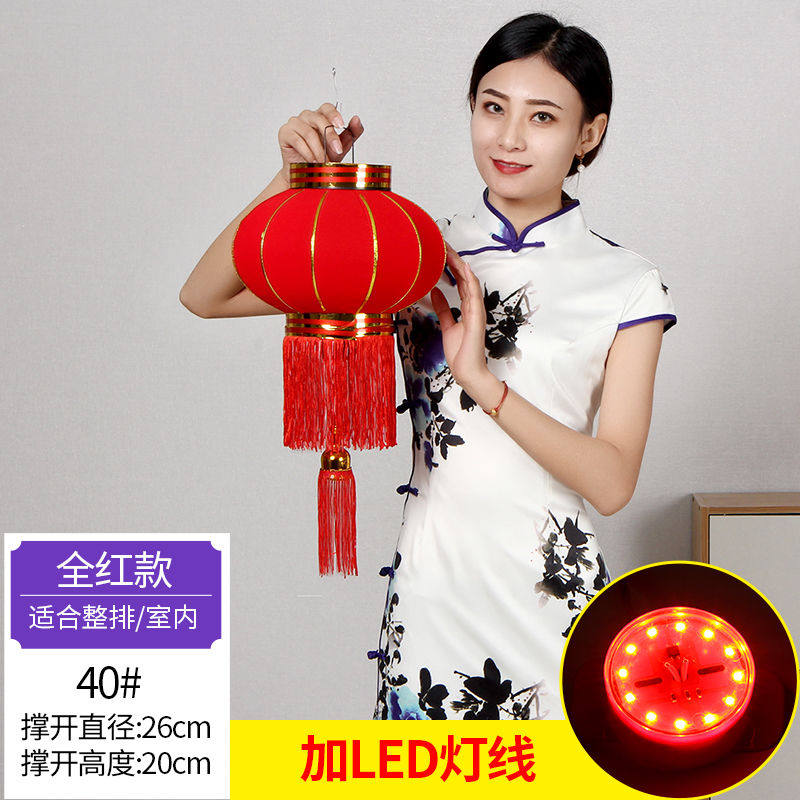 春节大红灯笼结婚喜字灯笼新年婚庆户外防水植绒灯笼乔迁阳台灯笼