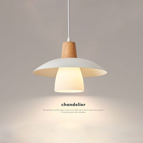 旺胜餐厅木北欧实木吊灯工厂直销