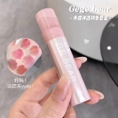Gege 水感冰透持色唇蜜口红滋润水光镜面嘟嘟唇裸色唇釉唇彩 bear