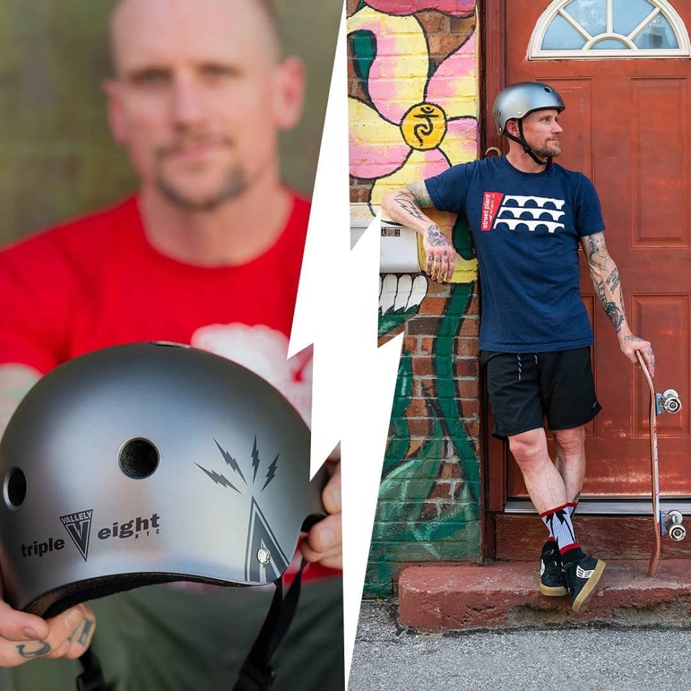 美国TripleEight T8成人儿童可调节头盔极限运动专业滑板头盔护具