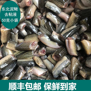 冷冻泥鳅段冰冻去粘液泥鳅龙鱼魟鱼虎鱼龟饲料冻虾冻鱼鱼食鱼饲料