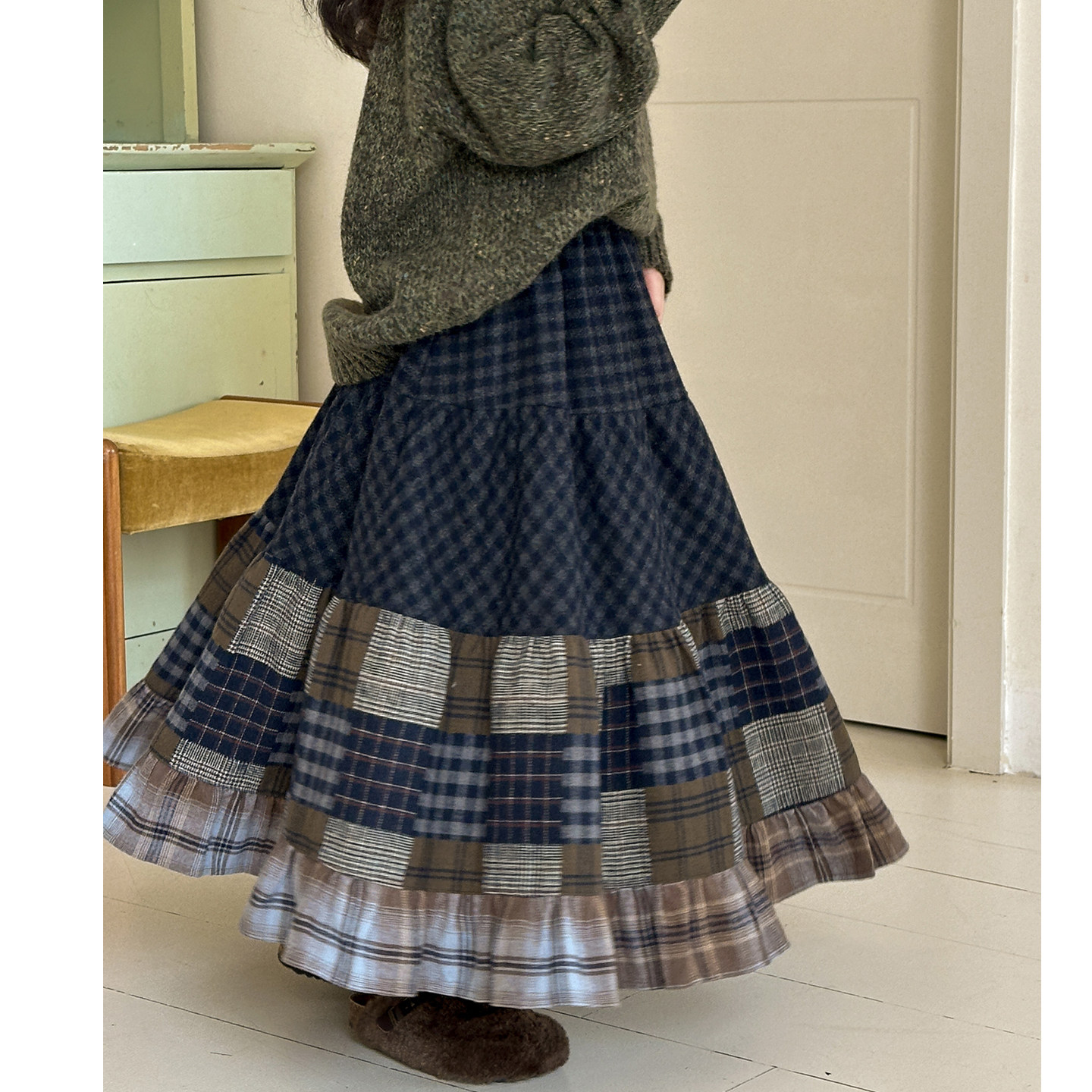 女童半身裙秋冬款新款儿童冬季长裙加厚裙子女孩好看女大童格子裙,童装/婴儿装/亲子装,半身裙,淘宝优惠券,粉丝福利购,淘宝优惠卷