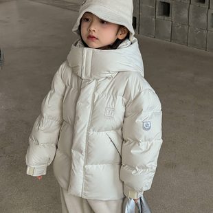 女童羽绒服冬季中长款大童三防白鸭绒加厚免洗冬装儿童冲锋衣外套