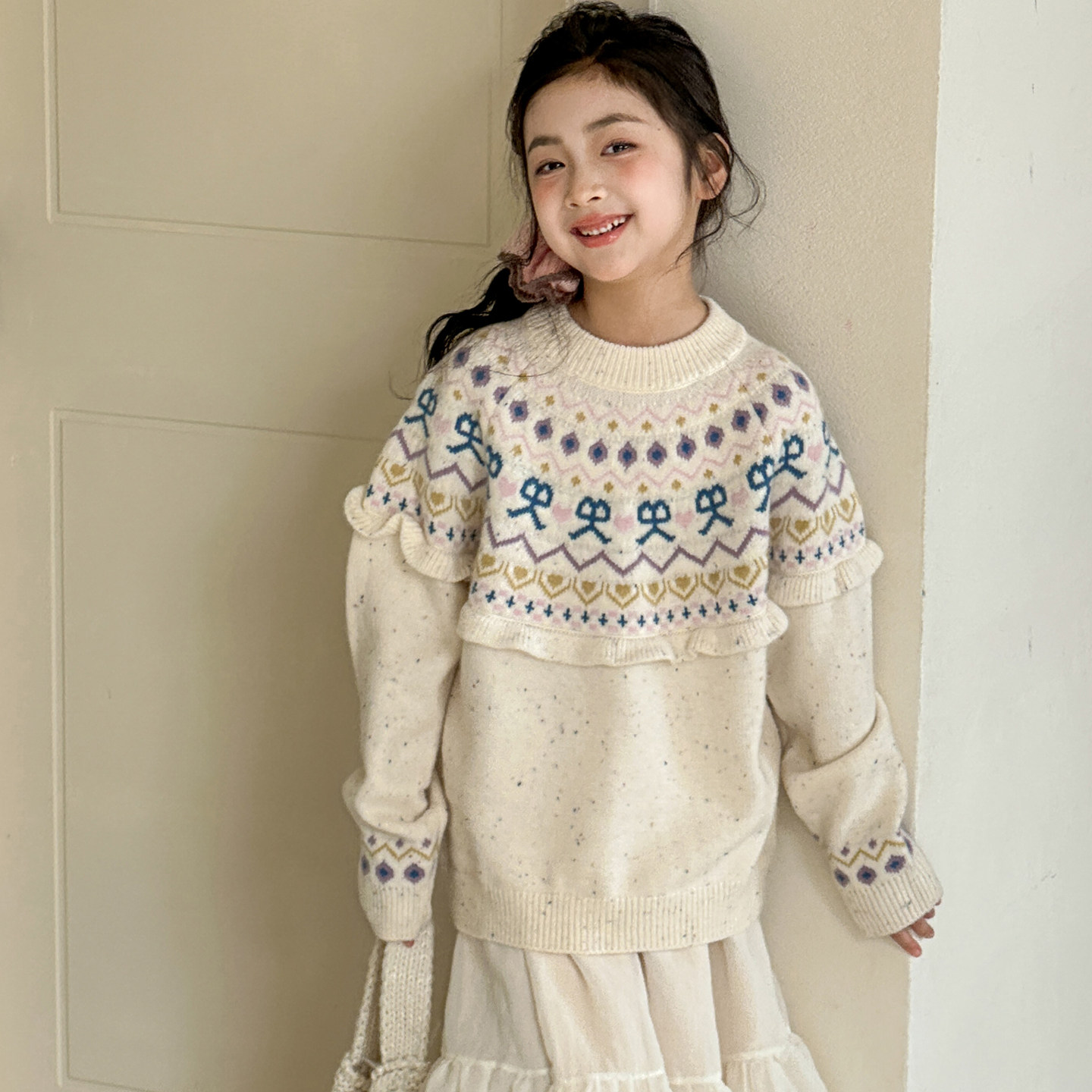 女童毛衣秋冬新款费尔岛女大童冬季儿童小香风超好看毛线洋气上衣,童装/婴儿装/亲子装,毛衣/针织衫,淘宝优惠券,粉丝福利购,淘宝优惠卷