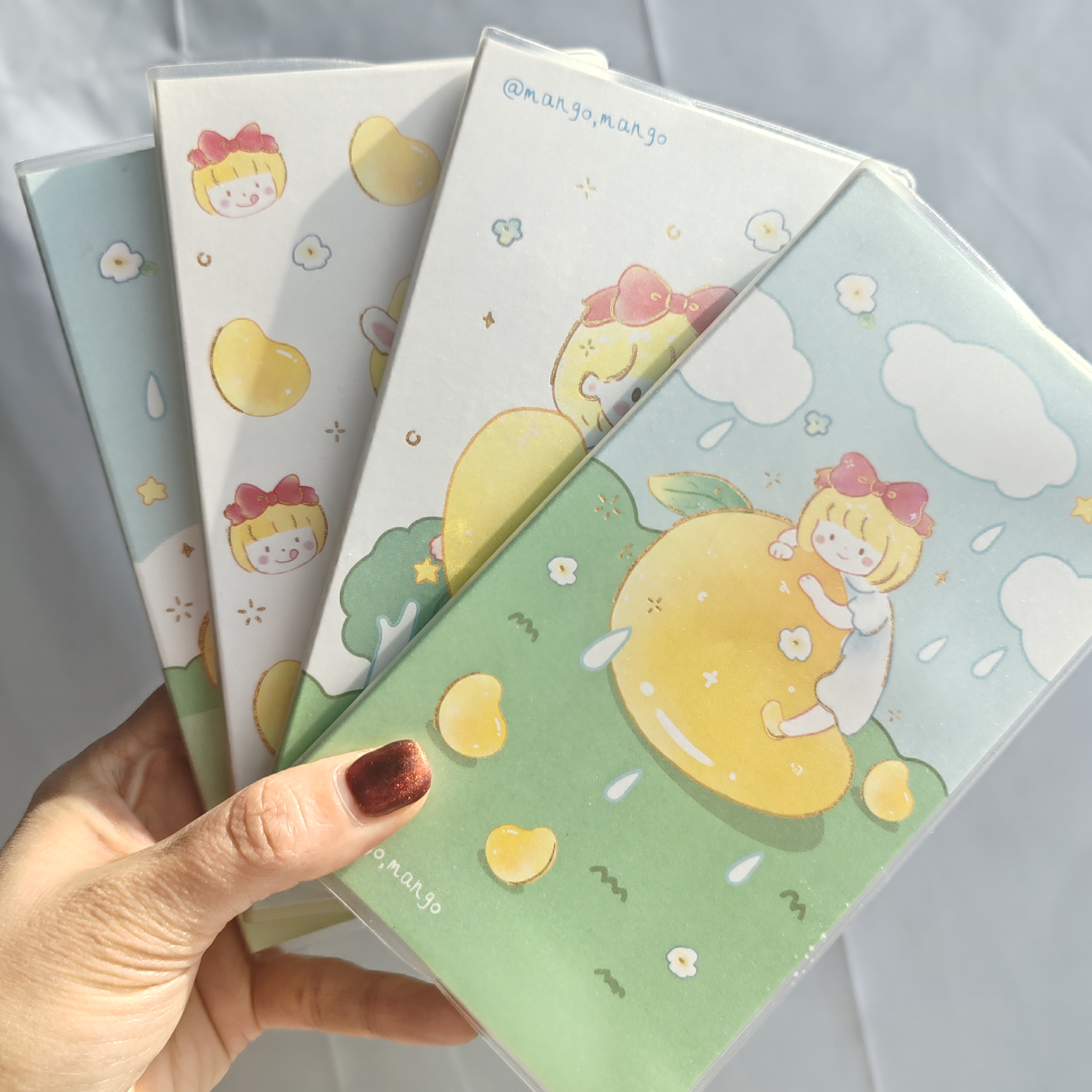 悦木芒果啵啵胶套本H5笔记内页可爱手帐本记事本防水皮随身携带