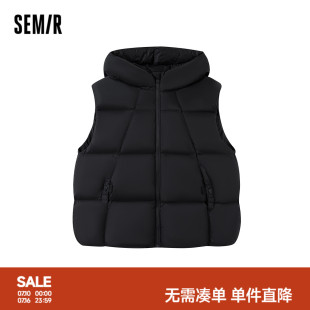 【商场同款】森马儿童羽绒马甲2025新款面包服三防外套冬女童内搭