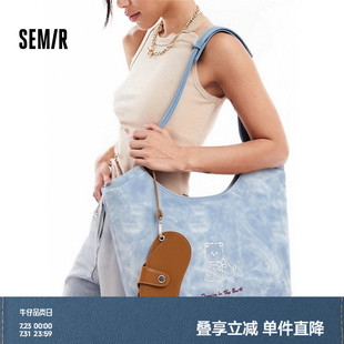 森马包包女托特包大容量通勤单肩包2025新款 手提包流行腋下包卡通